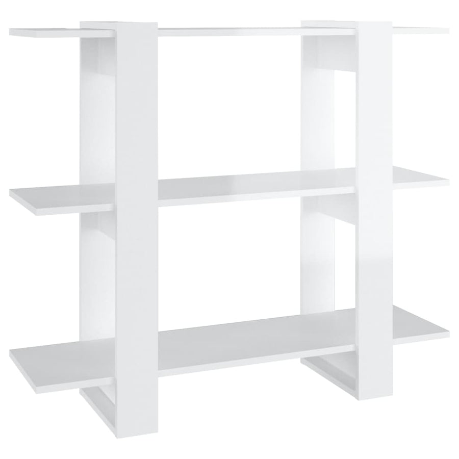 Boekenkast/Kamerscherm 00X30X87 Cm Hoogglans wit