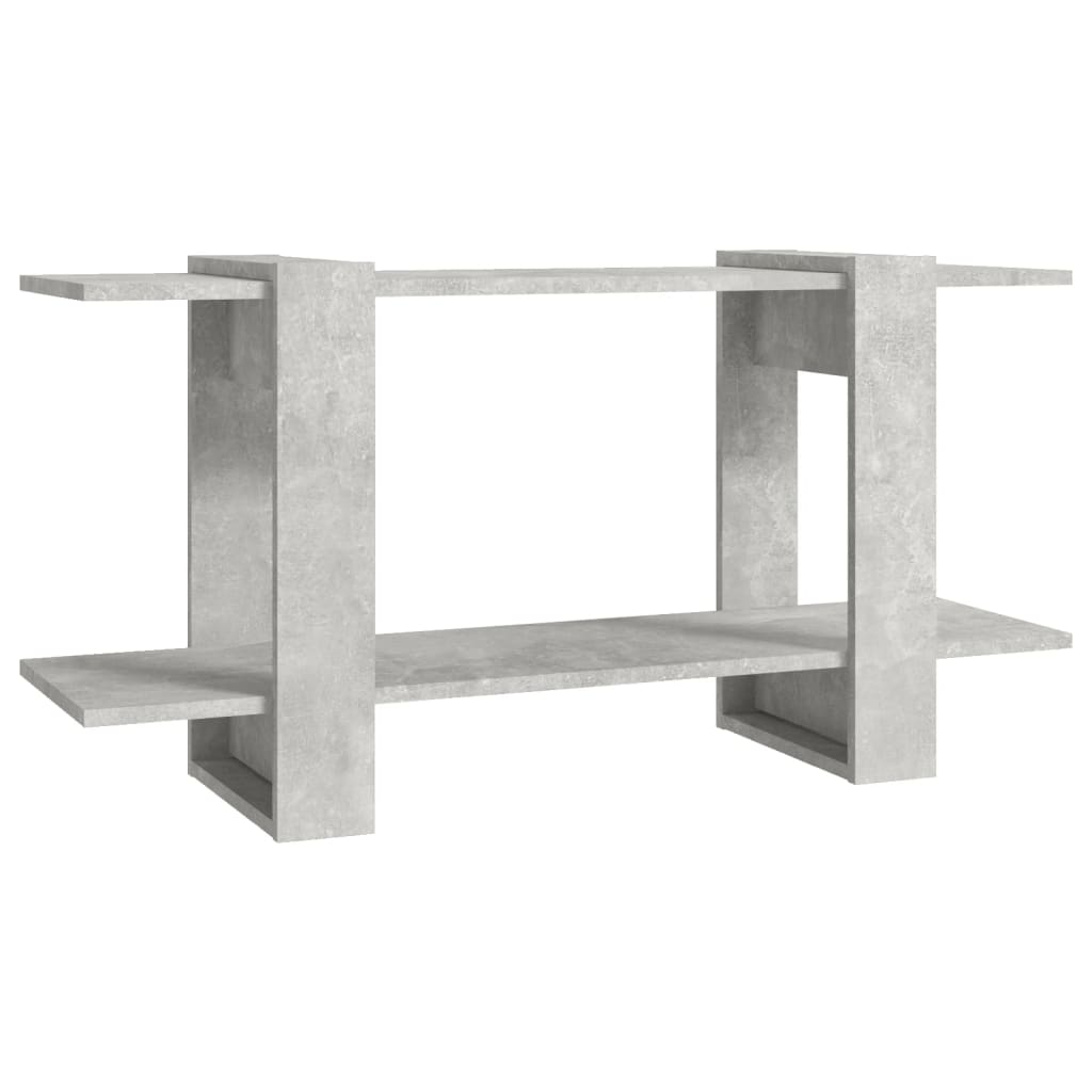 Boekenkast 00X30X5 Cm Bewerkt Hout Betongrijs