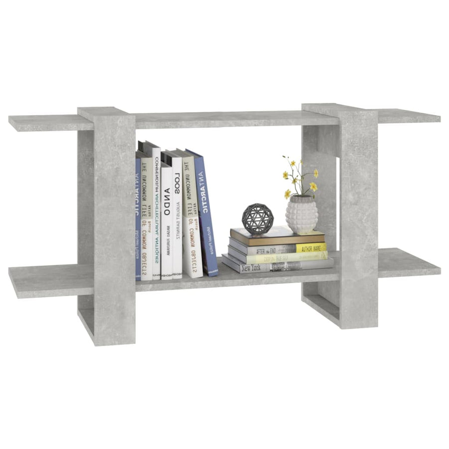 Boekenkast 00X30X5 Cm Bewerkt Hout Betongrijs