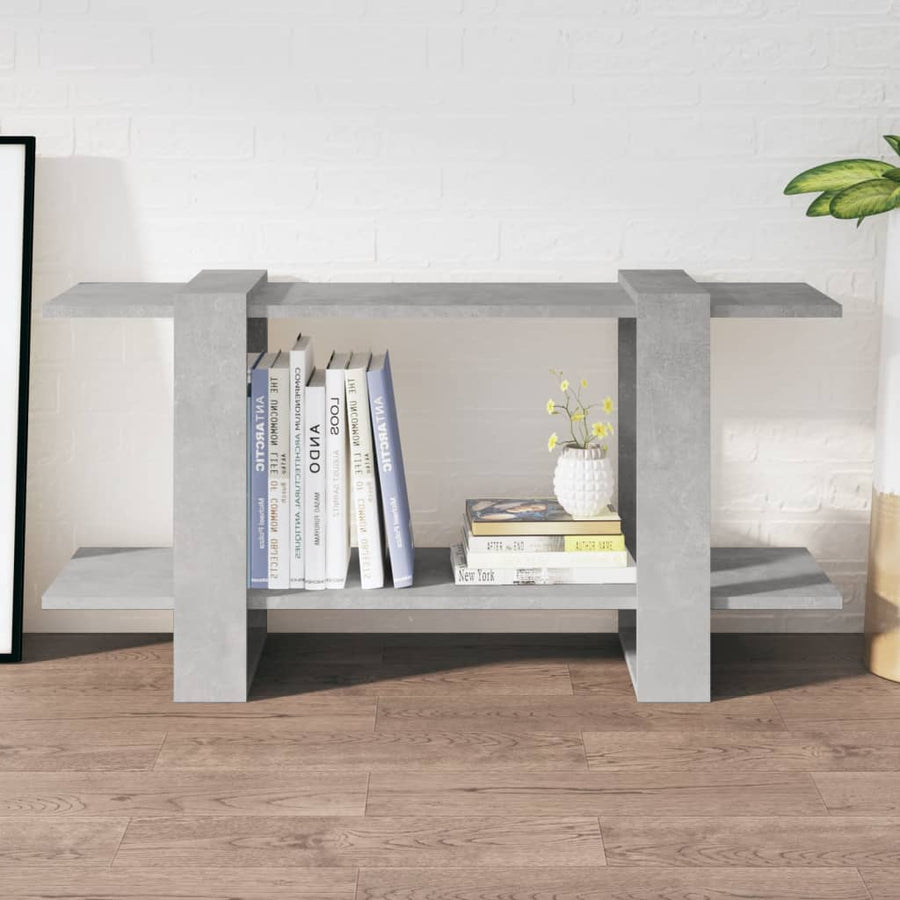 Boekenkast 00X30X5 Cm Bewerkt Hout Betongrijs