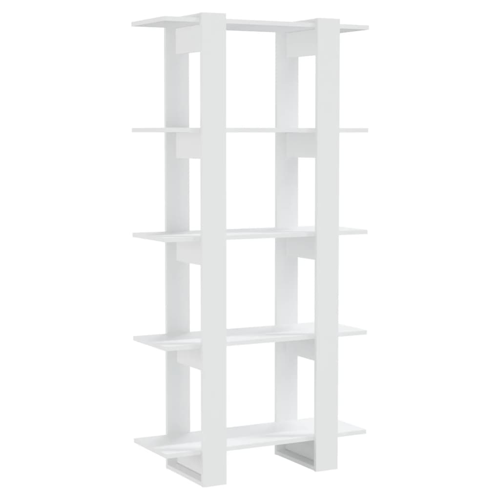 Boekenkast/Kamerscherm 80X30X60 Cm Bewerkt Hout Wit