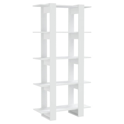 Boekenkast/Kamerscherm 80X30X60 Cm Bewerkt Hout Wit
