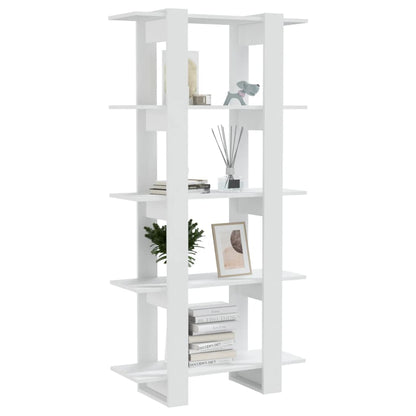 Boekenkast/Kamerscherm 80X30X60 Cm Bewerkt Hout Wit