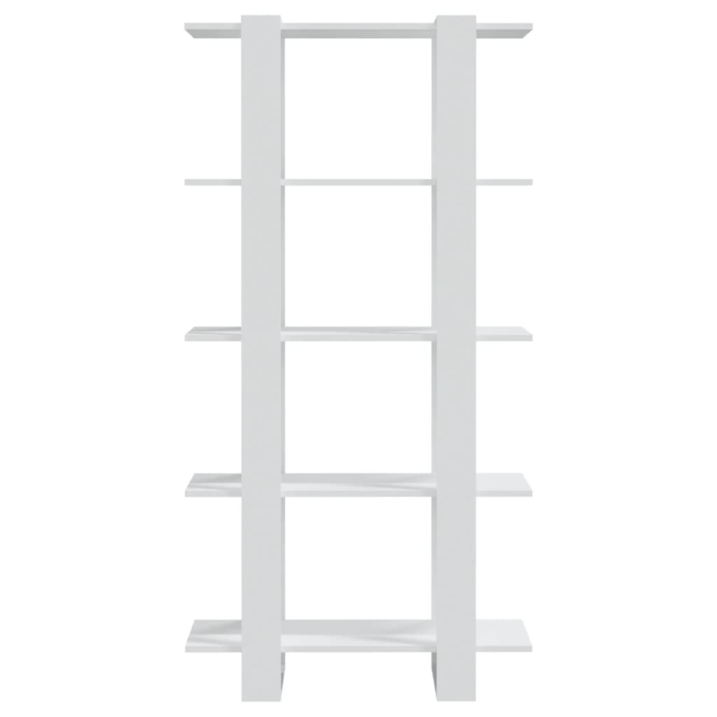 Boekenkast/Kamerscherm 80X30X60 Cm Bewerkt Hout Wit