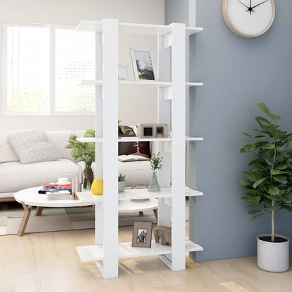 Boekenkast/Kamerscherm 80X30X60 Cm Bewerkt Hout Wit