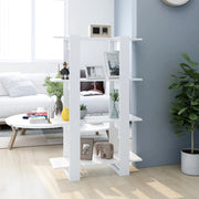 Boekenkast kamerscherm 80x30x123,5 cm wit