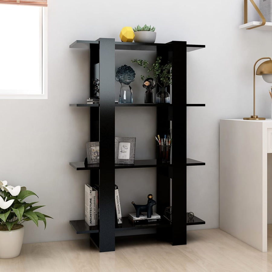 Boekenkast/Kamerscherm 80X30X23,5 Zwart