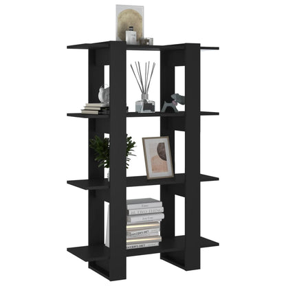 Boekenkast/Kamerscherm 80X30X23,5 Zwart