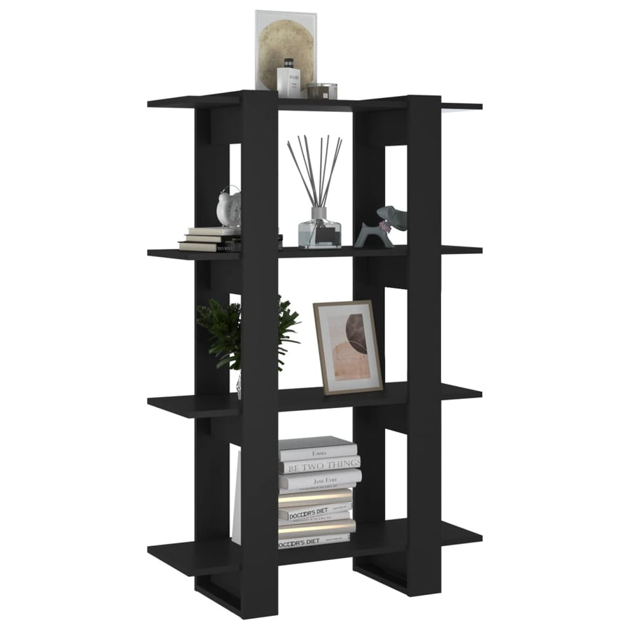 Boekenkast/Kamerscherm 80X30X23,5 Zwart