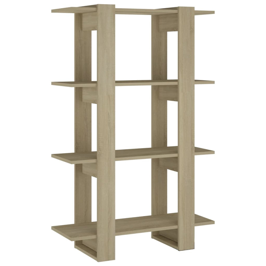 Boekenkast/Kamerscherm 80X30X23,5 Cm Kleurig Sonoma eiken