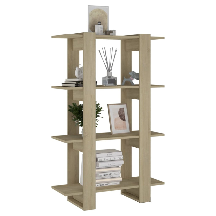 Boekenkast/Kamerscherm 80X30X23,5 Cm Kleurig Sonoma eiken