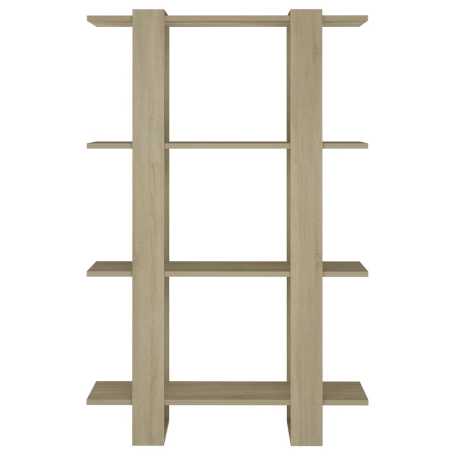 Boekenkast/Kamerscherm 80X30X23,5 Cm Kleurig Sonoma eiken