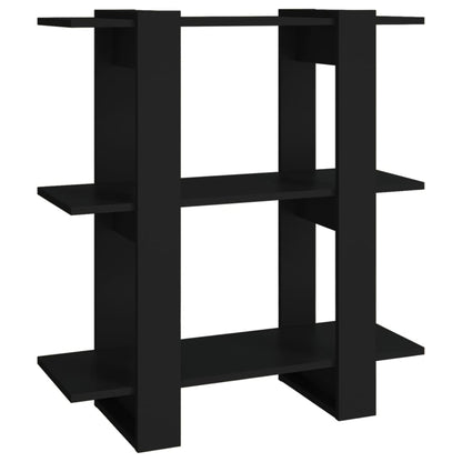 Boekenkast/Kamerscherm 80X30X87 Cm Zwart