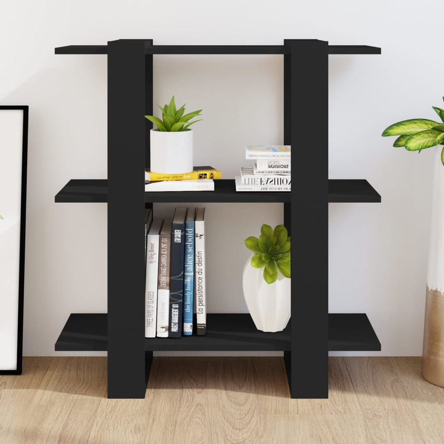 Boekenkast/Kamerscherm 80X30X87 Cm Zwart
