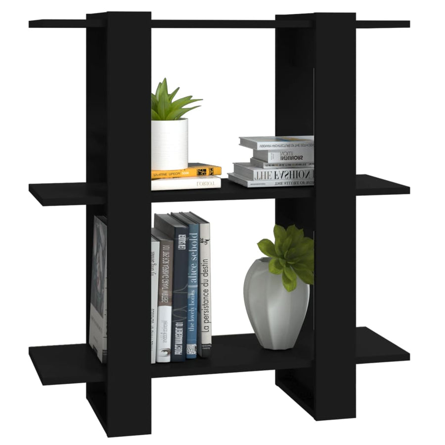 Boekenkast/Kamerscherm 80X30X87 Cm Zwart