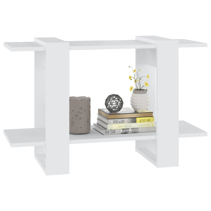 Boekenkast/Kamerscherm 80X30X5 Cm Wit