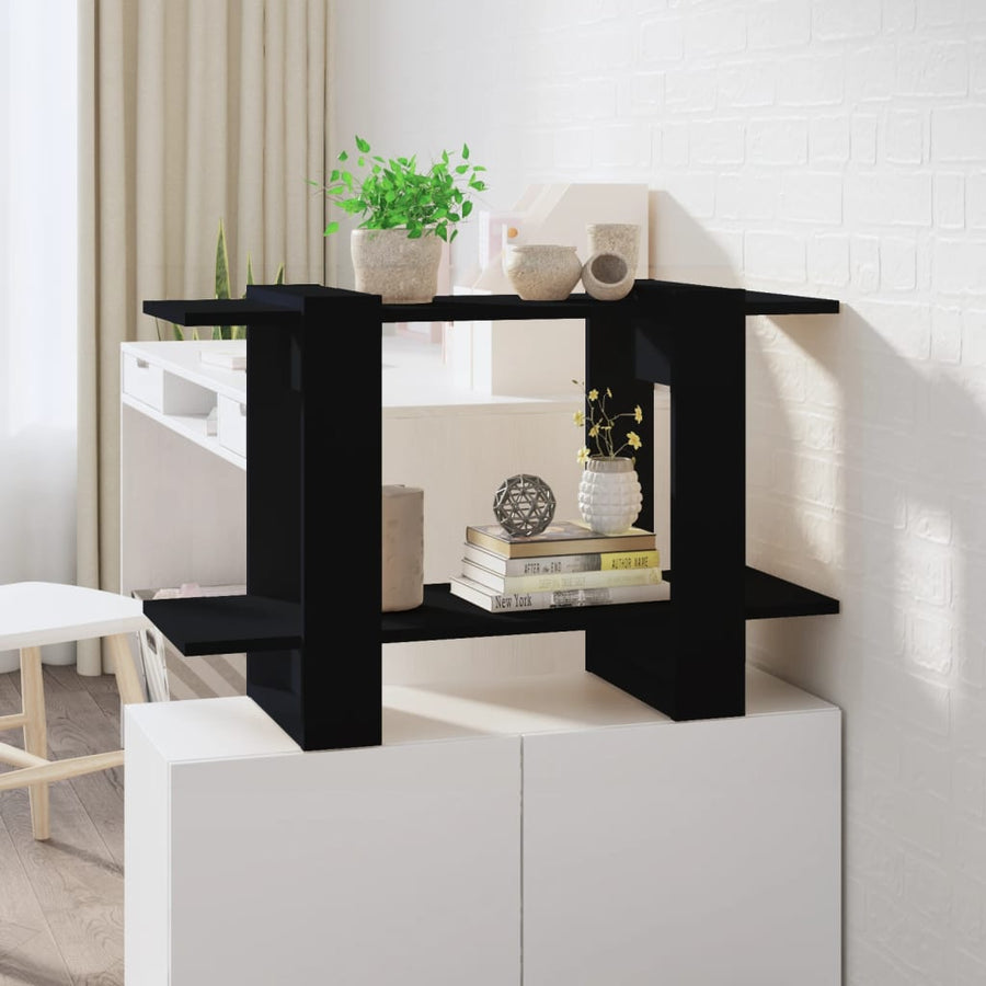 Boekenkast/Kamerscherm 80X30X5 Cm Zwart