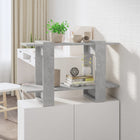 Bookshelf/room divider 80x30x51 cm concrete grey
