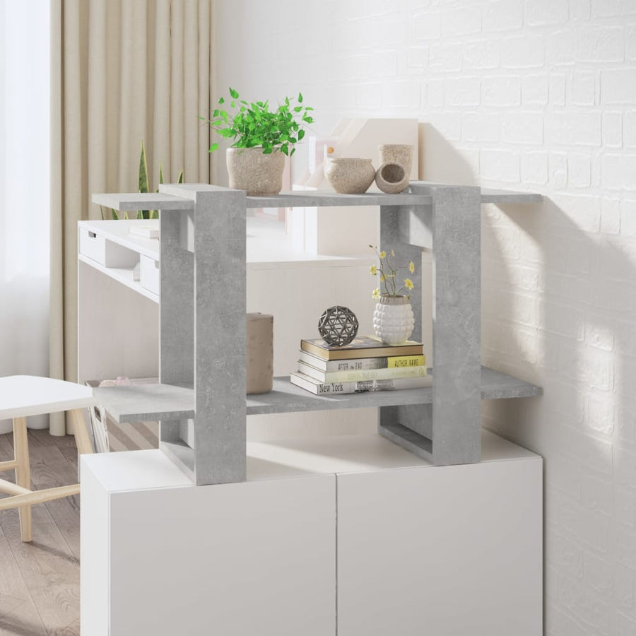Boekenkast/Kamerscherm 80X30X5 Cm Betongrijs