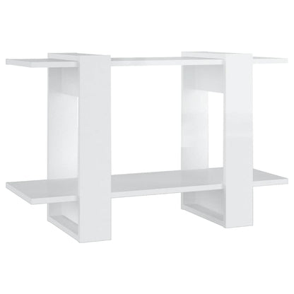 Boekenkast/Kamerscherm 80X30X5 Cm Hoogglans wit