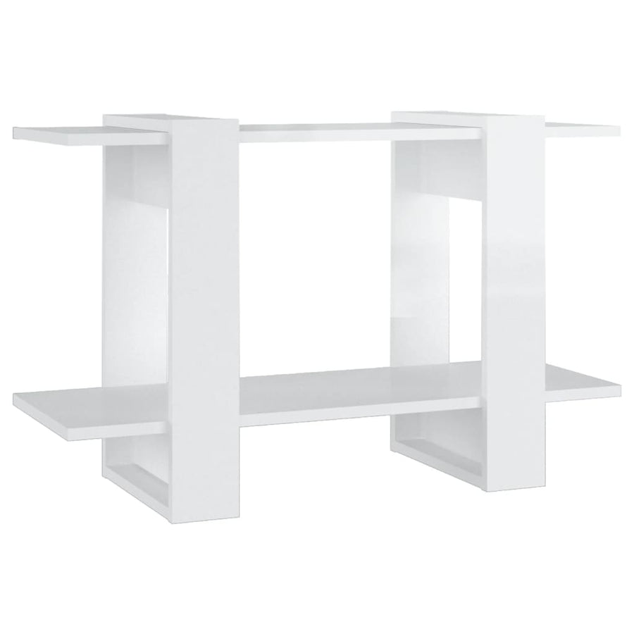 Boekenkast/Kamerscherm 80X30X5 Cm Hoogglans wit