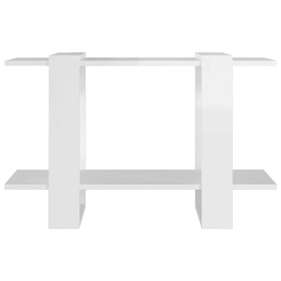 Boekenkast/Kamerscherm 80X30X5 Cm Hoogglans wit