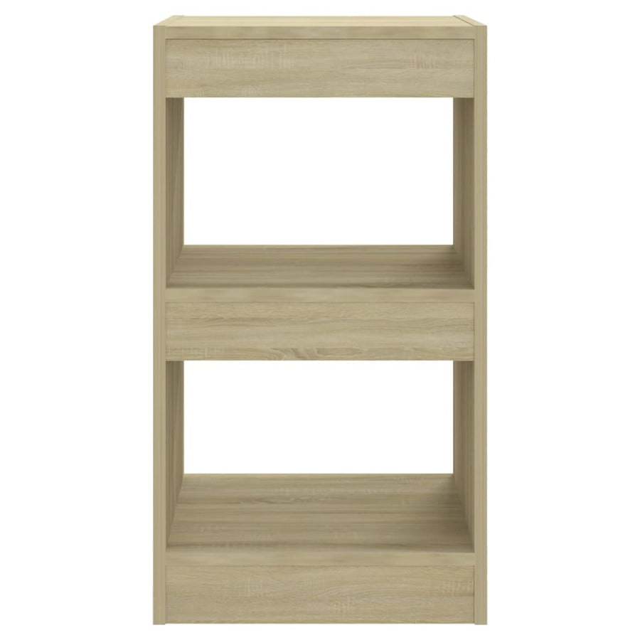 Boekenkast/Kamerscherm 40X30X72 Cm Kleurig Sonoma eiken