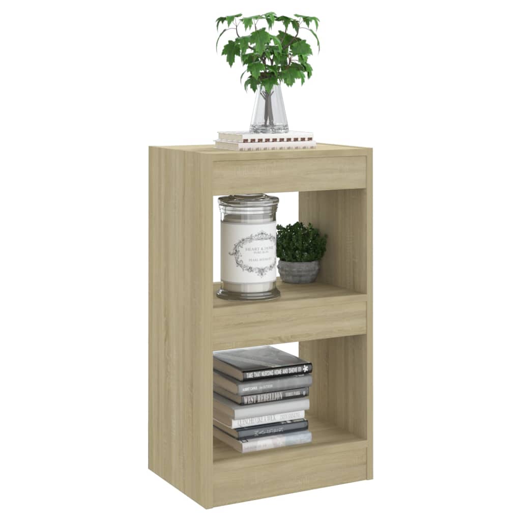 Boekenkast/Kamerscherm 40X30X72 Cm Kleurig Sonoma eiken