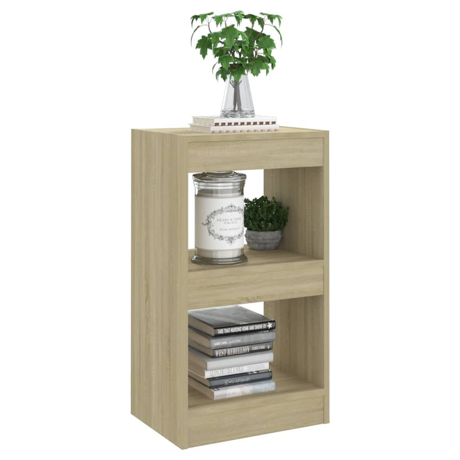Boekenkast/Kamerscherm 40X30X72 Cm Kleurig Sonoma eiken