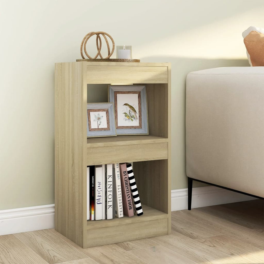 Boekenkast/Kamerscherm 40X30X72 Cm Kleurig Sonoma eiken