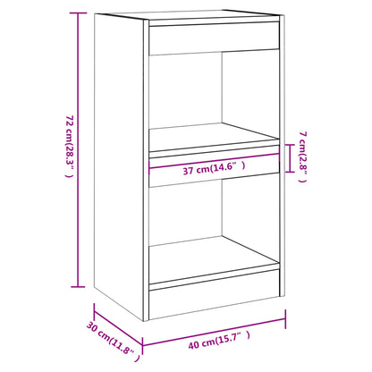 Boekenkast/Kamerscherm 40X30X72 Cm Betongrijs