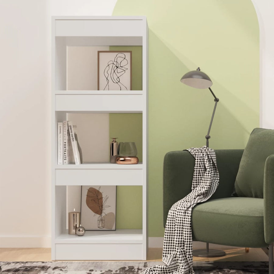 Boekenkast/Kamerscherm 40X30X103 Cm Bewerkt Hout Wit