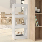 Boekenkast kamerscherm 40x30x103 cm wit bewerkt hout