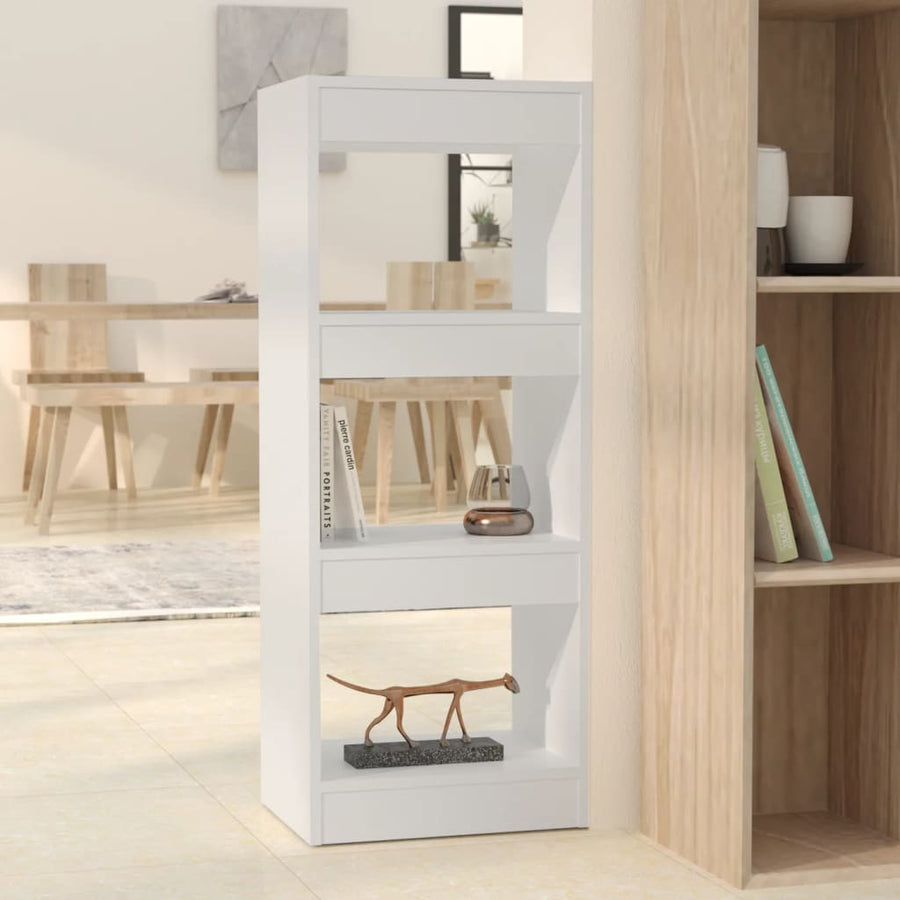 Boekenkast/Kamerscherm 40X30X103 Cm Bewerkt Hout Wit
