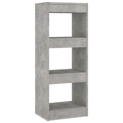 Boekenkast/Kamerscherm 40X30X03 Cm Spaanplaat Betongrijs