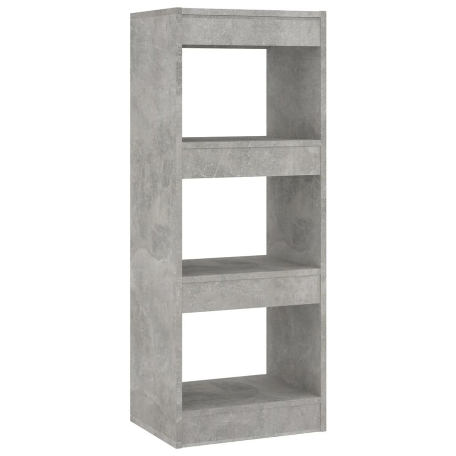 Boekenkast/Kamerscherm 40X30X03 Cm Spaanplaat Betongrijs