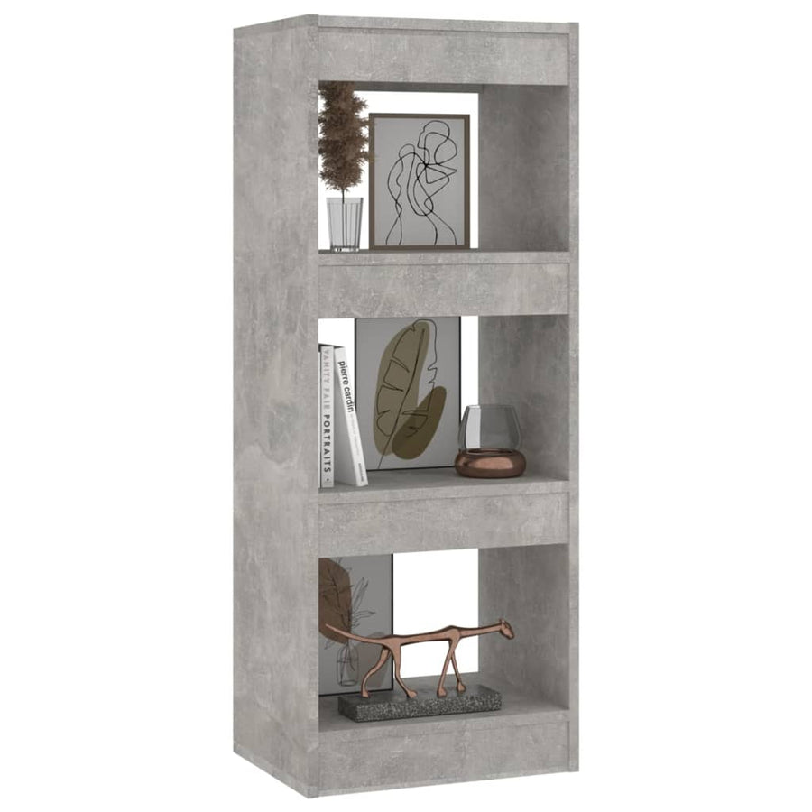 Boekenkast/Kamerscherm 40X30X03 Cm Spaanplaat Betongrijs