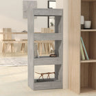 Boekenkast kamerscherm 40x30x103 cm spaanplaat betongrijs