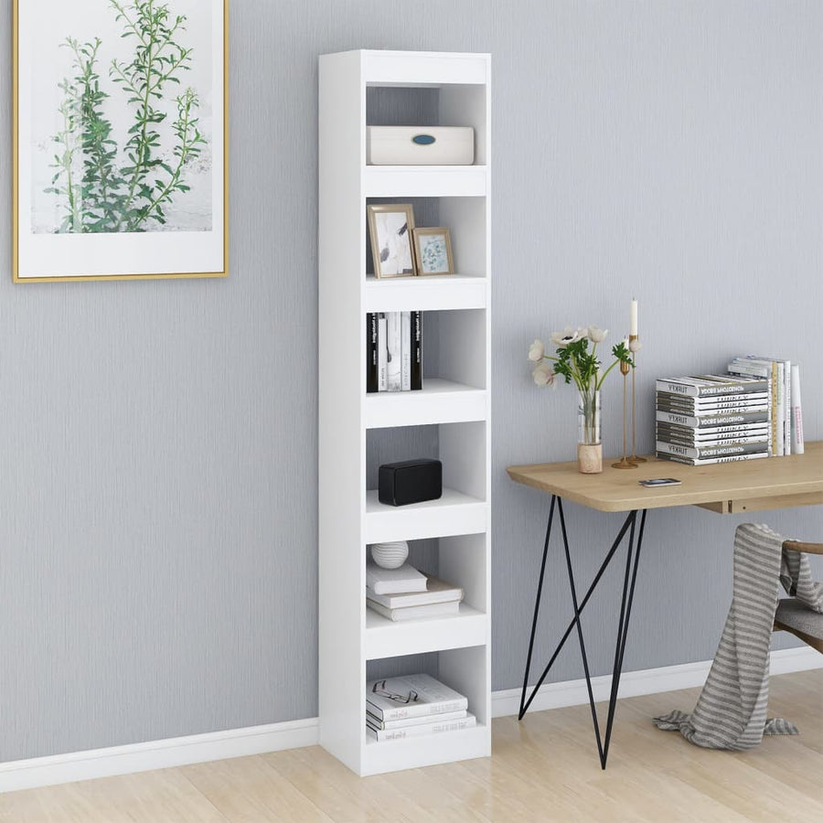 Boekenkast/Kamerscherm 40X30X98 Cm Wit
