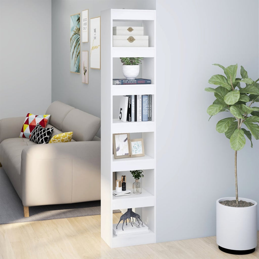 Boekenkast/Kamerscherm 40X30X98 Cm Wit