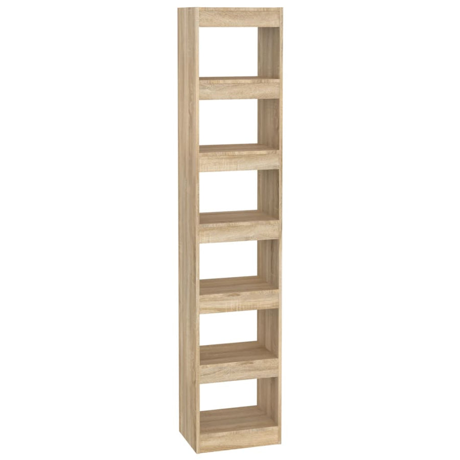 Boekenkast/Kamerscherm 40X30X98 Cm Kleurig Sonoma eiken