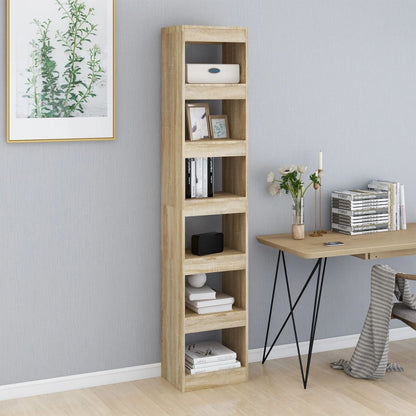 Boekenkast/Kamerscherm 40X30X98 Cm Kleurig Sonoma eiken