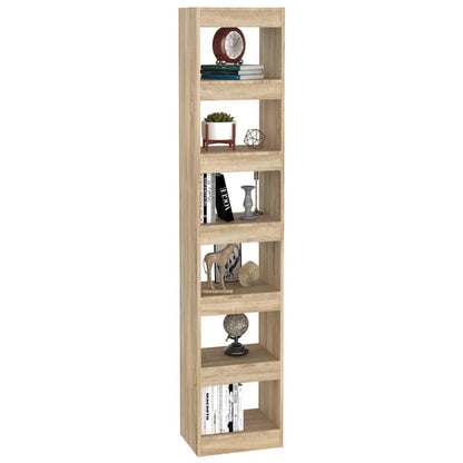 Boekenkast/Kamerscherm 40X30X98 Cm Kleurig Sonoma eiken