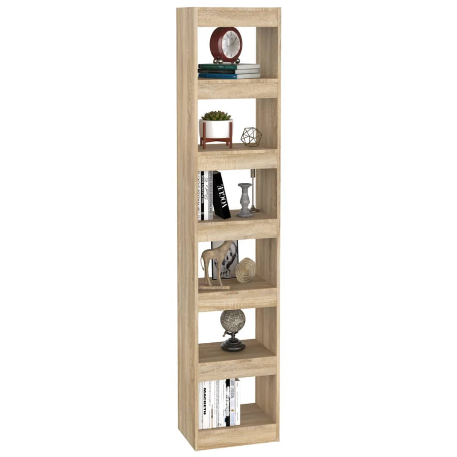 Boekenkast/Kamerscherm 40X30X98 Cm Kleurig Sonoma eiken