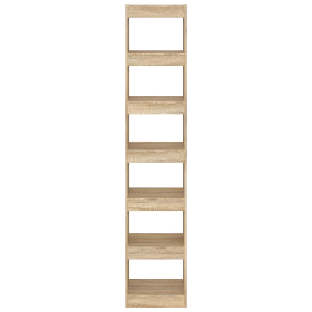 Boekenkast/Kamerscherm 40X30X98 Cm Kleurig Sonoma eiken