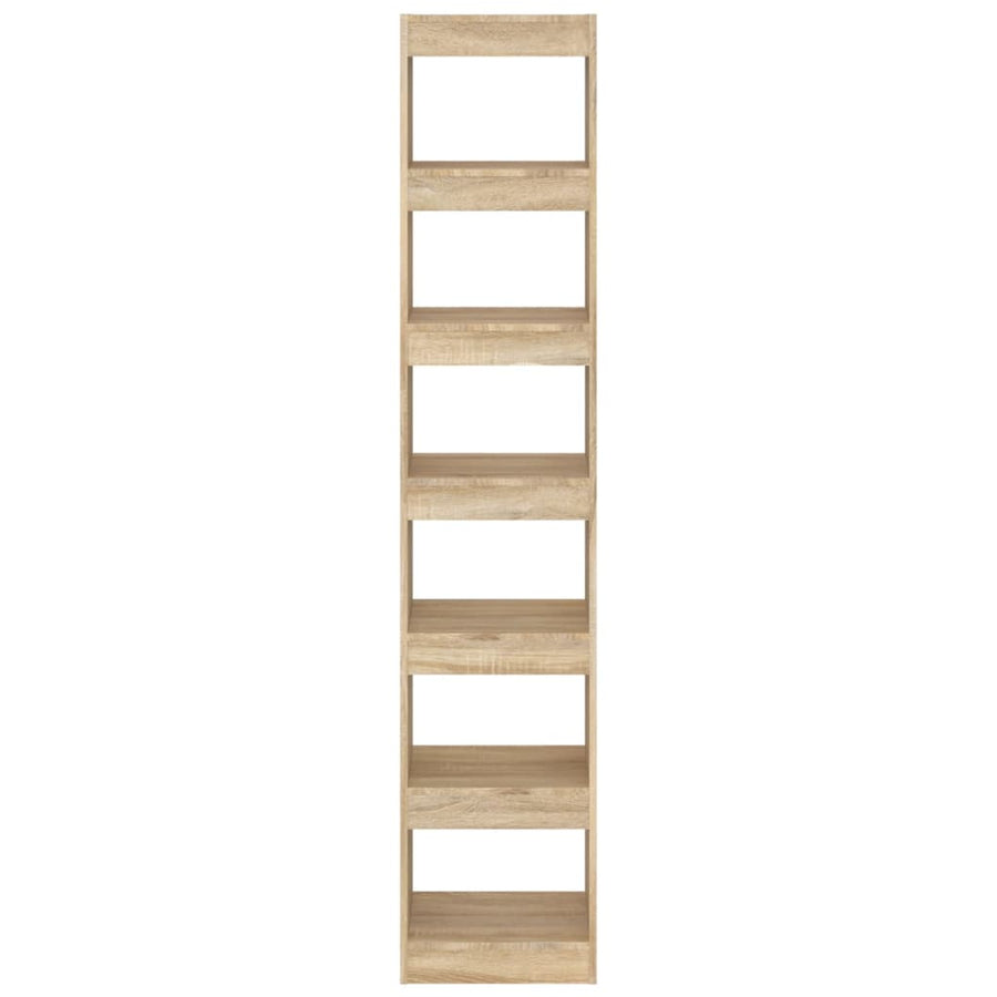 Boekenkast/Kamerscherm 40X30X98 Cm Kleurig Sonoma eiken