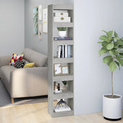 Boekenkast kamerscherm 40x30x198 cm betongrijs