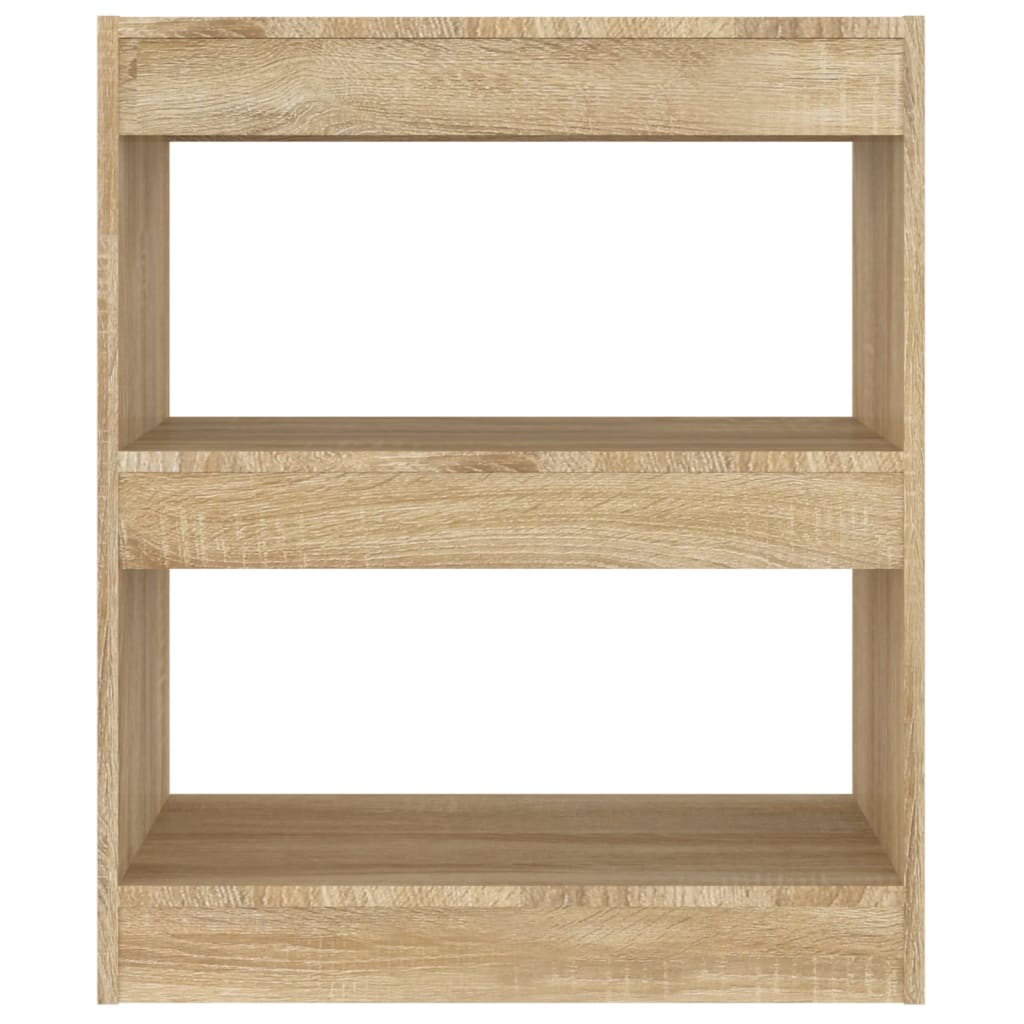 Boekenkast / Kamerscherm 60X30X72 Cm Kleurig Sonoma eiken