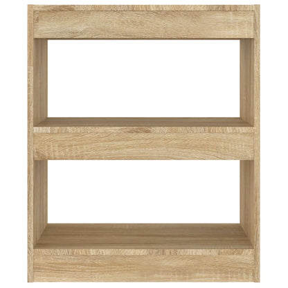 Boekenkast / Kamerscherm 60X30X72 Cm Kleurig Sonoma eiken