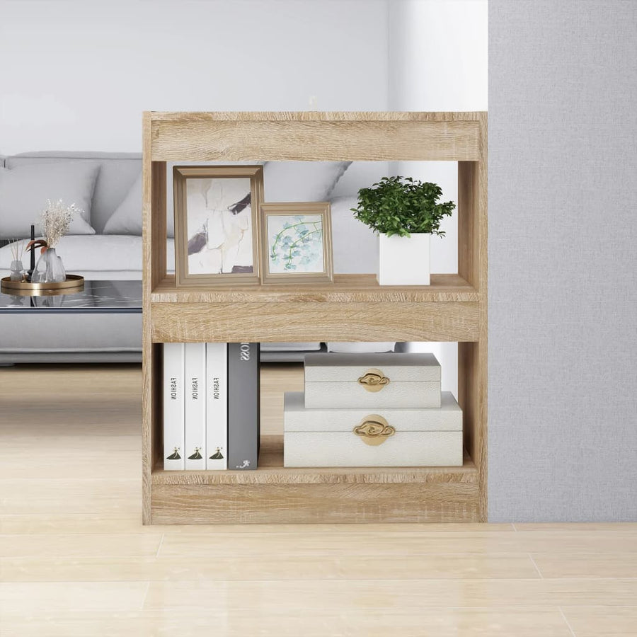 Boekenkast / Kamerscherm 60X30X72 Cm Kleurig Sonoma eiken